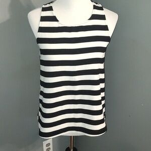 Everly Black And White Stripped  Size small